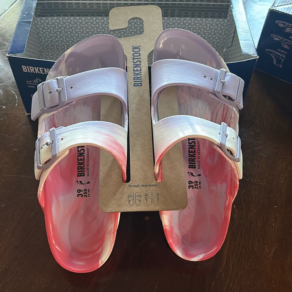 Tie dyed Birkenstocks